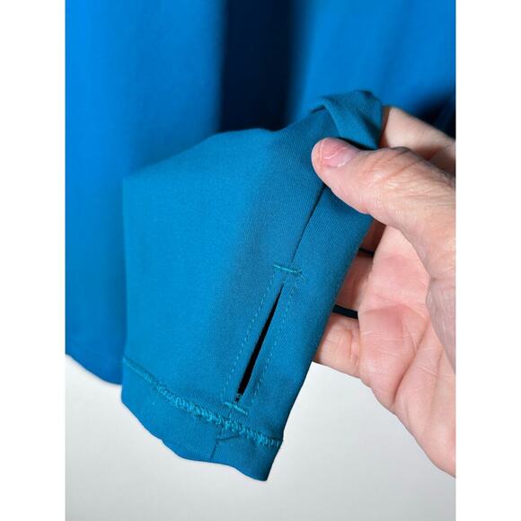 Layer 8 Blue Qwick Dry Long Sleeves Athletic 1/4 Zip Pullover Sweatshirt Size XL - Picture 7 of 8